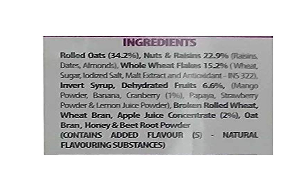 Bagrry's Crunchy Muesli Fruit & Nut With Cranberries   Box  400 grams